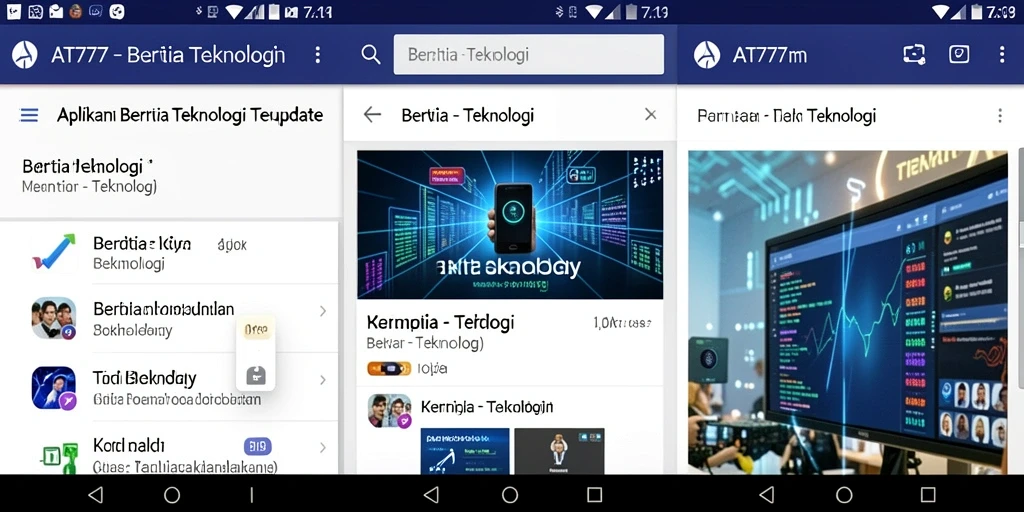 Antarmuka aplikasi AT777 yang modern dan intuitif.