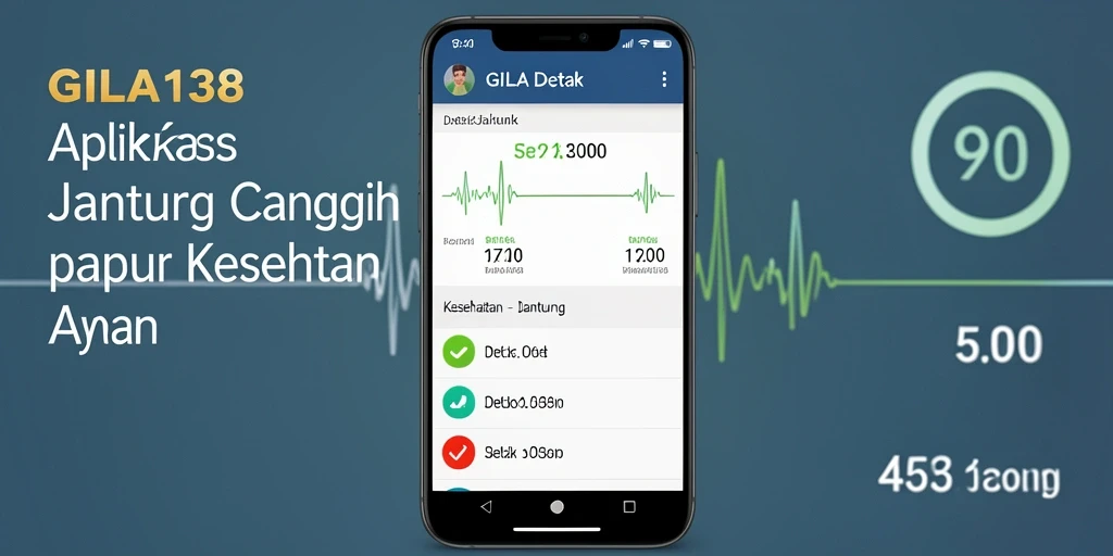 Tampilan antarmuka GILA138 yang intuitif dan informatif untuk detak jantung.