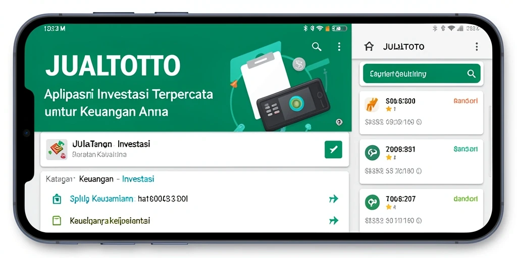 Tampilan antarmuka aplikasi JUALTOTO yang memudahkan penggunanya dalam berinvestasi.