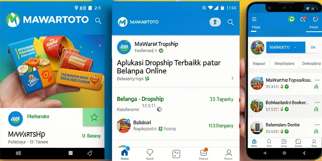 Tampilan antarmuka aplikasi MAWARTOTO untuk dropshipping.