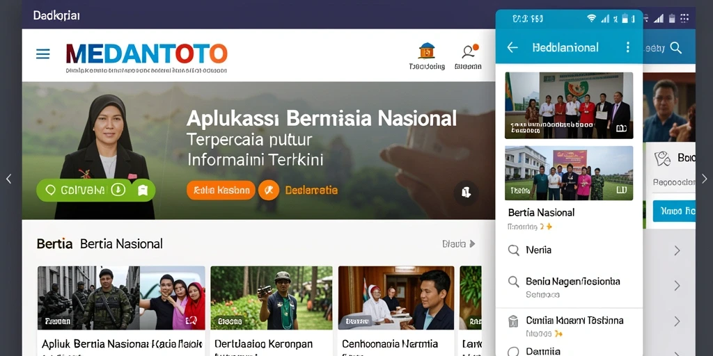 Tampilan antarmuka aplikasi MEDANTOTO yang modern dan informatif.