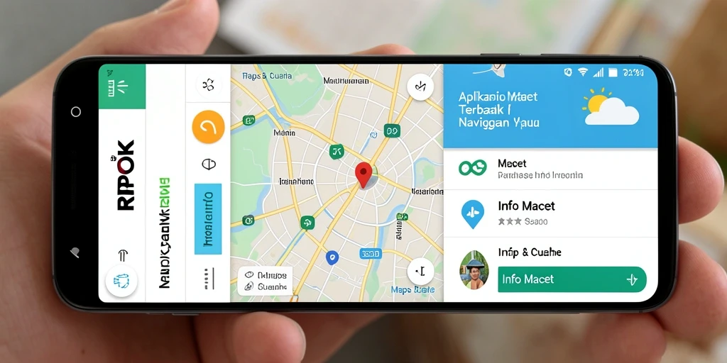 Antarmuka RPOK menampilkan peta dan info kemacetan dengan jelas.