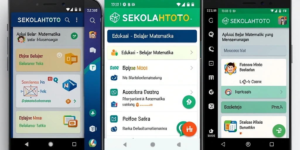 Antarmuka aplikasi SEKOLAHTOTO yang interaktif dan menarik.