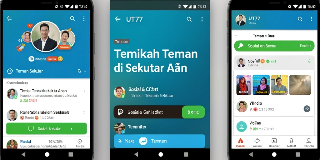 Antarmuka UT77 yang ramah pengguna untuk Teman Sekitar.